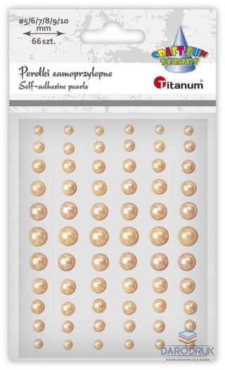 Titanum Kryształki Craft-Fun Series perełki złoty jasny Titanum (24CY0396)