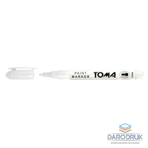 Toma Marker olejowy biały wkład biały 1,5mm okrągła końcówka Toma (To-441 7 2)