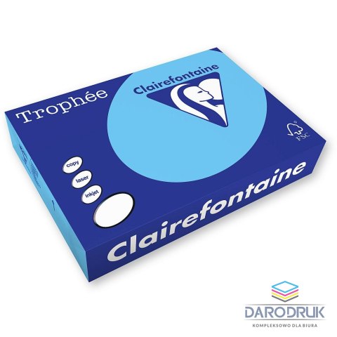 Trophee Papier kolorowy A4 kolorowy błękitny 500k. 80g Trophee (xca41774)