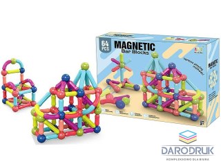 Adar Klocki magnetyczne 64 elementy Adar (606739)
