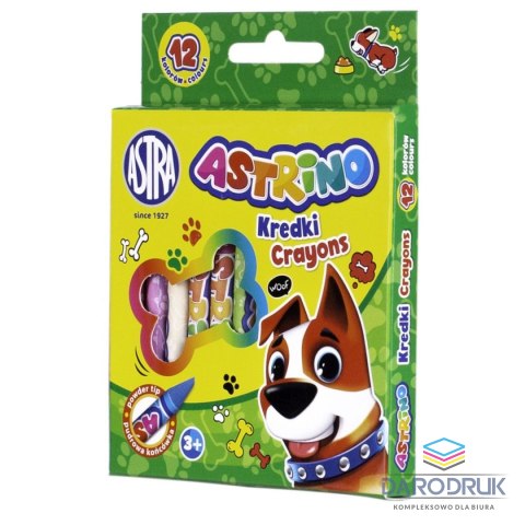 Astrino Kredki świecowe GRAFIONOWE 12 kol. Astrino (316121001)