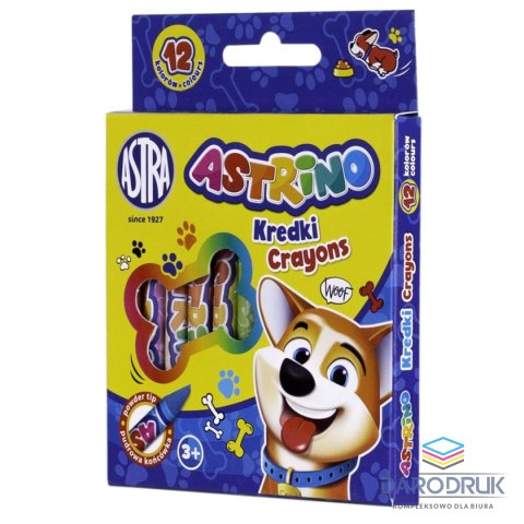Astrino Kredki świecowe GRAFIONOWE 12 kol. Astrino (316121001)