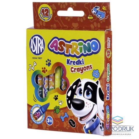 Astrino Kredki świecowe GRAFIONOWE 12 kol. Astrino (316121001)