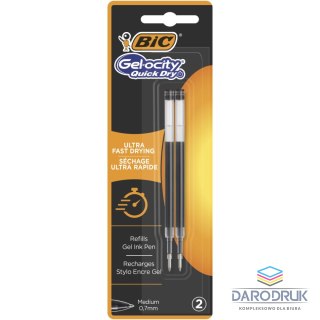 Bic Wkład do długopisu czarny QUICK DRY GEL 0,7mm Bic (967263)