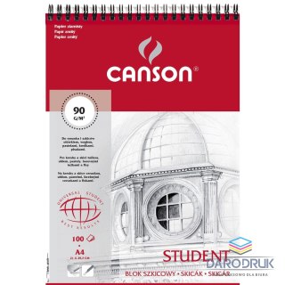 Canson Blok artystyczny Student A4 90g 100k Canson (100553697)