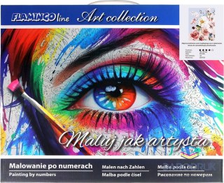 Flamingo Line Zestaw kreatywny Malowanie po numerach 40x50cm Kwiaty Flamingo Line (FSY195)