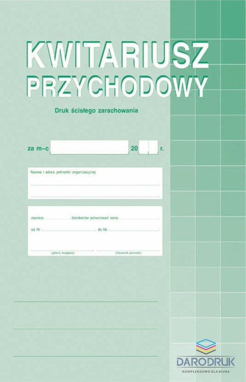 Michalczyk i Prokop Druk offsetowy A4 Kwitariusz przychodowy A4 30k. Michalczyk i Prokop (400-1)