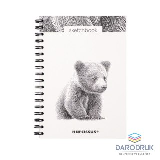 Narcissus Blok artystyczny szkicownik niedziedź B5 120g 60k Narcissus