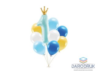 Partydeco Balon foliowy Zestaw balonów Roczek, niebieski Partydeco (ZB3-001)