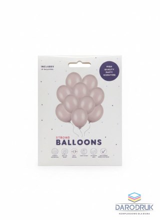Partydeco Balon gumowy Party Deco BALONY STRONG pastelowy 10 szt 270mm Partydeco (SB12P-022-10)