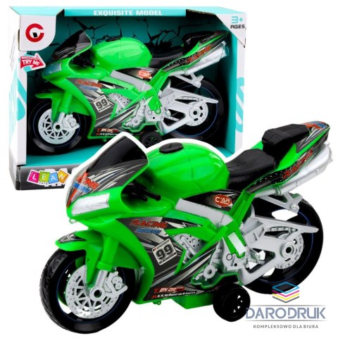 Rastar Motocykl Wyścigowy Ścigacz Napęd Światła Dźwięki Zielony Rastar (24212)