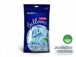 Strong Baloons Balon gumowy Pastel Light Blue 1op/100sztuk pastelowy 100 szt niebieski jasny 270mm Strong Baloons (SB12P-001J)