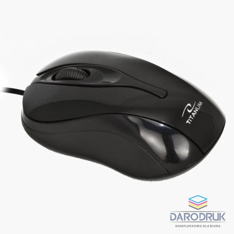 Titanum Mysz hornet 3d czarny Titanum (tm103k)