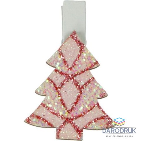 Titanum Ozdoba drewniana Craft-Fun Series klamerki XMAS choinki Titanum (18BR-39)