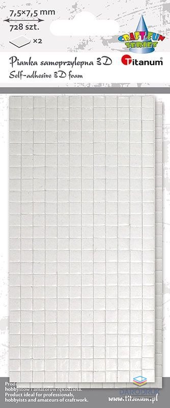 Titanum Plaster samoprzylepny Craft-Fun Series pianka 3D [mm:] 75x75 Titanum (EB885)