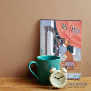 Top 2000 Zeszyt A5 BOOKWORM/RETRO 32k. 70g podwójna linia kolor Top 2000 (400169401)