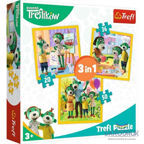 Trefl Puzzle 3w1 3w1 el. Trefl (34850)