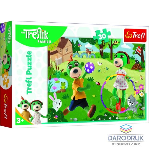 Trefl Puzzle Aktywny dzień Treflików 30 el. Trefl (18287)