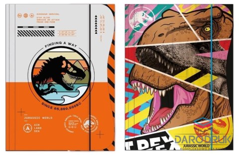 Beniamin Teczka kartonowa na gumkę Jurassic park A4 mix Beniamin (0200)