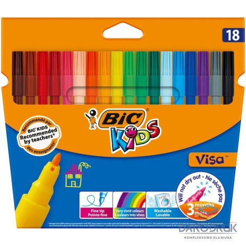 Bic Kids Flamaster Visa 18 3270220002765 18 kol. Bic Kids (8886811)