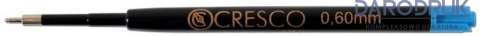 Cresco Wkład do długopisu wielkopojemny wkład niebieski 0,6mm Cresco (033252)