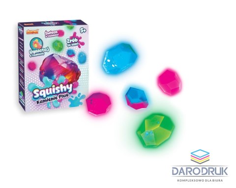 Dumel Zestaw kreatywny dla dzieci SQUISHY-KAMIENIE FLUO Dumel (DD30607)