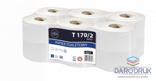 Ellis Papier toaletowy przemysłowy Professional 2 warstwowy kolor: biały śr. 190mm Ellis (6217)