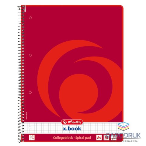 Herlitz Kołobrulion A4 X-BOOK 10834117 80k. krata Herlitz (400129767)
