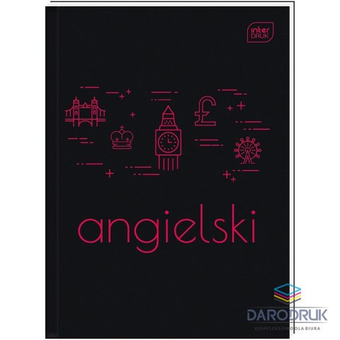 Interdruk Brulion A5 ANGIELSKI 80k. 70g krata Interdruk