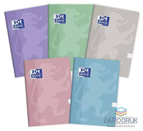 Oxford Zeszyt A6 TOUCH PASTEL 48k. 90g krata Oxford (400175309)