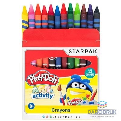 Starpak Kredki świecowe Play-Doh 12 kol. Starpak (453892)