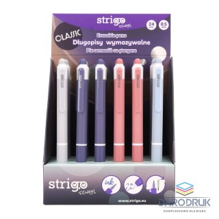 Strigo Długopis wymazywalny CLASSIC automtyczny 8905658811051 wkład niebieski 0,5mm Strigo (SSC406)