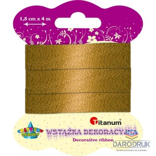 Titanum Wstążka Craft-Fun Series 15x4 [mm x m] złota Titanum (344537)