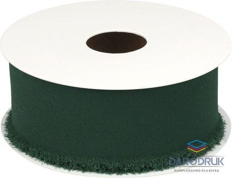 Titanum Wstążka Craft-Fun Series szyfonowa strzępiona 40x10 [mm x m] zielony butelkowy Titanum (WJ40-10-012B)