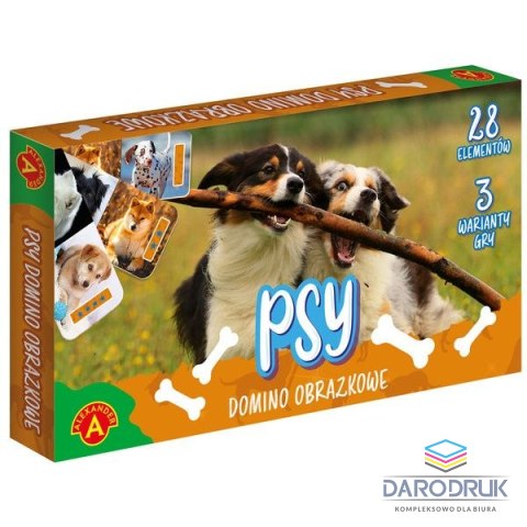 Alexander Gra edukacyjna DOMINO OBRAZKOWE - psy Alexander (7877)