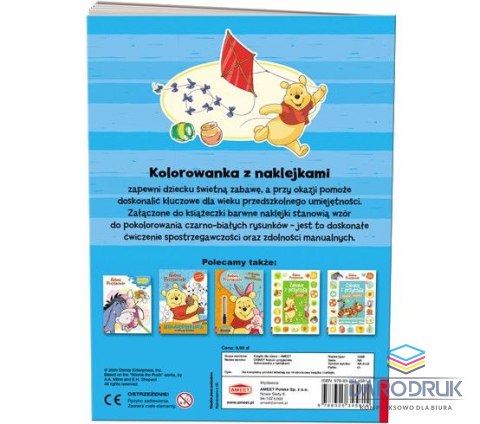 Ameet Książka dla dzieci Kubuś i Przyjaciele. Kolorowanka z Naklejkami Ameet (NA 9138)