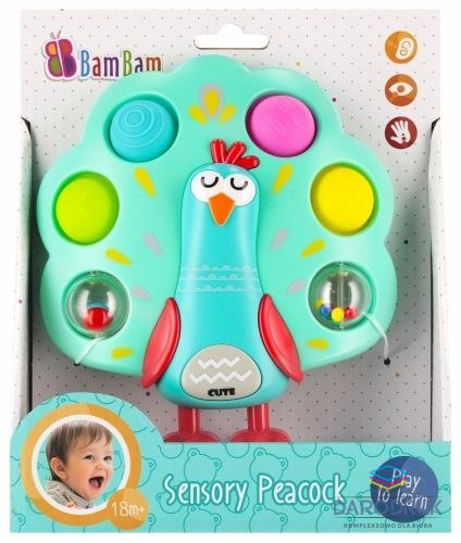 Bam Bam Zabawka edukacyjna sensoryczny paw Bam Bam (568985)