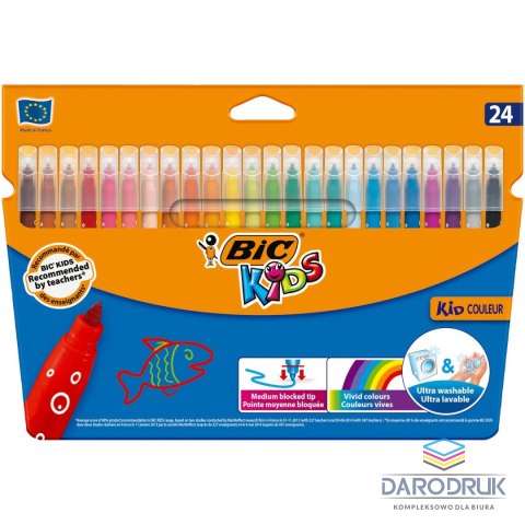 Bic Kids Flamaster Kid Couleu r24 kol 24 kol. Bic Kids (8418005)