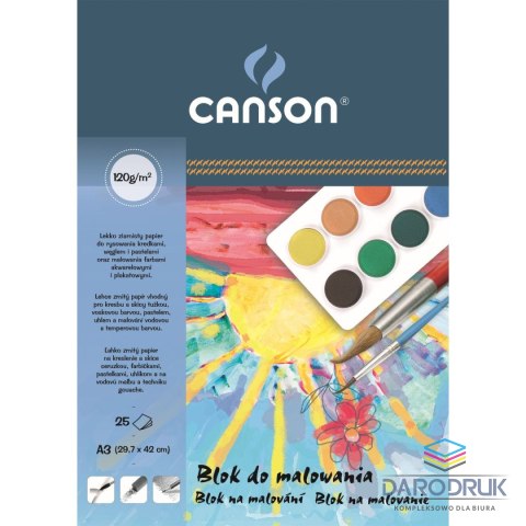 Canson Blok artystyczny A3 120g 25k Canson (6666-185)