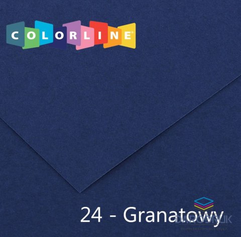 Canson Brystol Colorline 24 granatowy 150g 10k [mm:] 500x650 Canson (200041400)