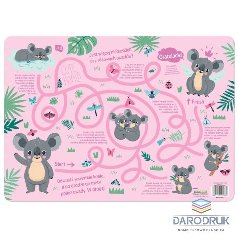 Derform Podkład na biurko Koala mix PVC PCW Derform (PLAKOA10)