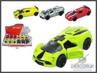 Hipo Samochód sportowy 12cm metalowy z dźwiękiem Hipo (HX216)