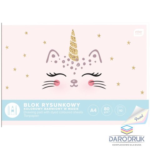 Interdruk Blok rysunkowy bloki A4 mix 80g 10k Interdruk (5902277294180)