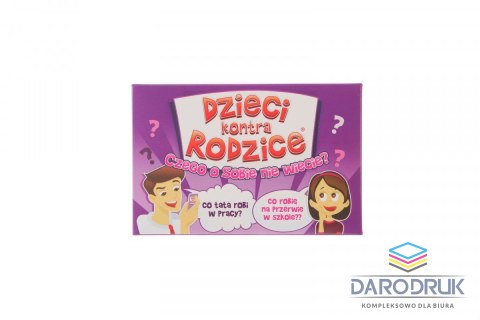 Kangur Gra karciana Dzieci kontra rodzice czego o sobie nie wiecie? Kangur