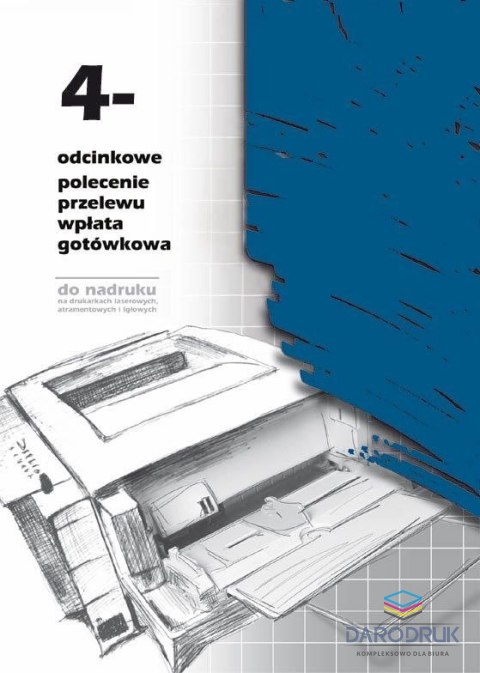 Michalczyk i Prokop Druk offsetowy A4 Polecenie przelewu/wpłata gotówkowa 4-odc 100k. Michalczyk i Prokop (F-112-2)