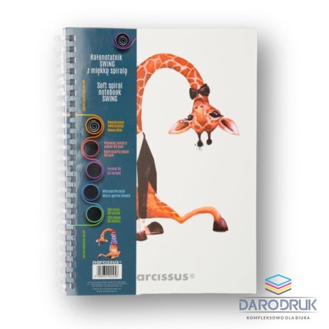 Narcissus Notes (notatnik) A5 zyrafa 80k. krata Narcissus