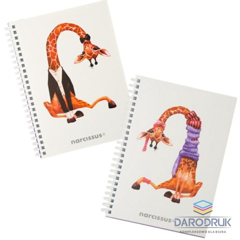 Narcissus Notes (notatnik) A5 zyrafa 80k. krata Narcissus