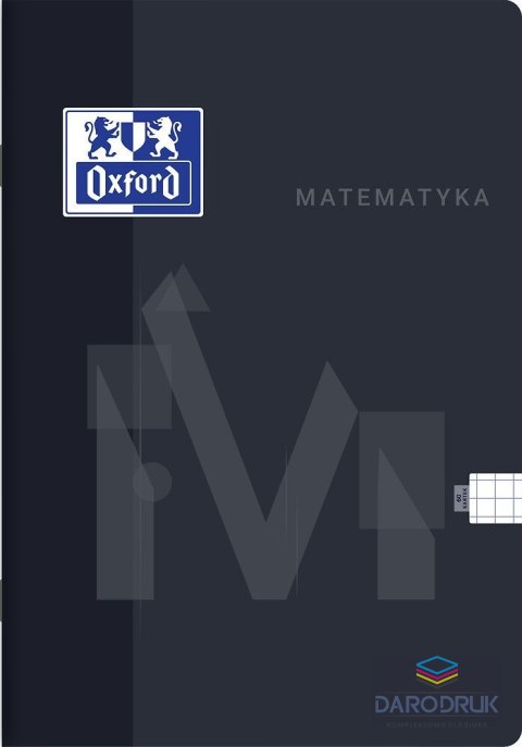 Oxford Zeszyt tematyczny A5 matematyka 60k. 90g krata Oxford (400175614)