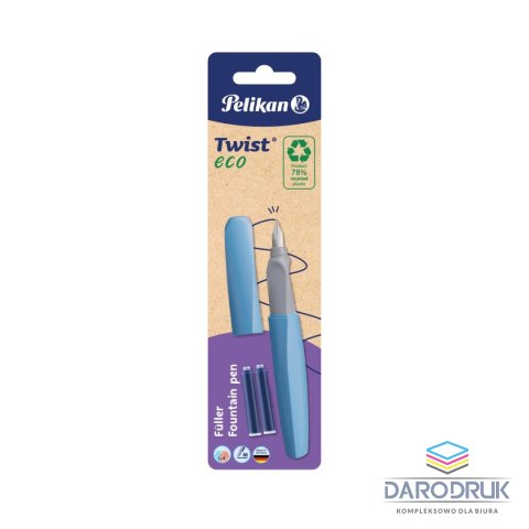 Pelikan Pióro wieczne Twist Eco P457 M + 2 naboje 822244 Pelikan (300009801)