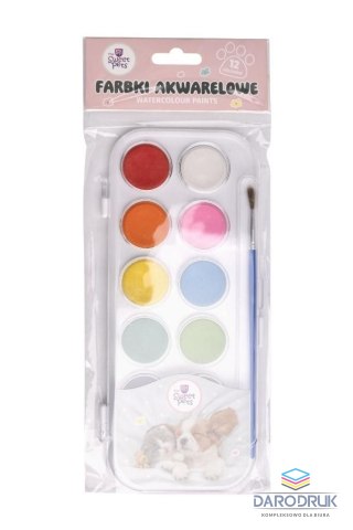 Rexus Farby akwarelowe The Sweet Pets 12 kolor. Rexus (2259)